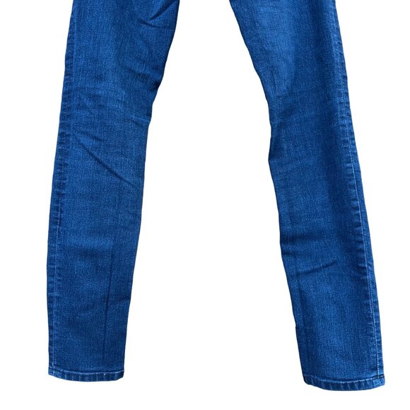 H&M Dark Blue Skinny Mid Rise Stretch Jeans Size 4 - Picture 8 of 11